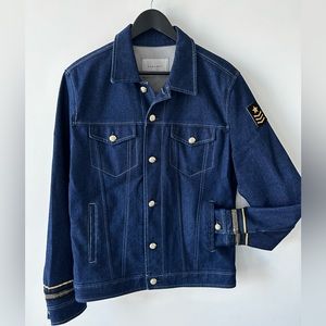 Zara Military Style Denim Jacket